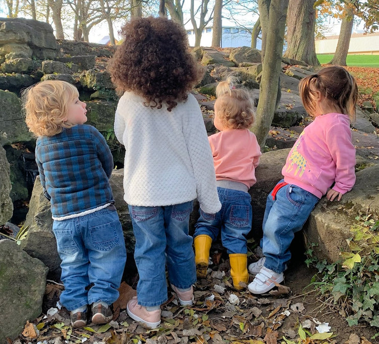 cute baby toddler kids boy girl cotton joggers sweatpants pants trousers jeans red non-slip grips socks stay on built-in footed