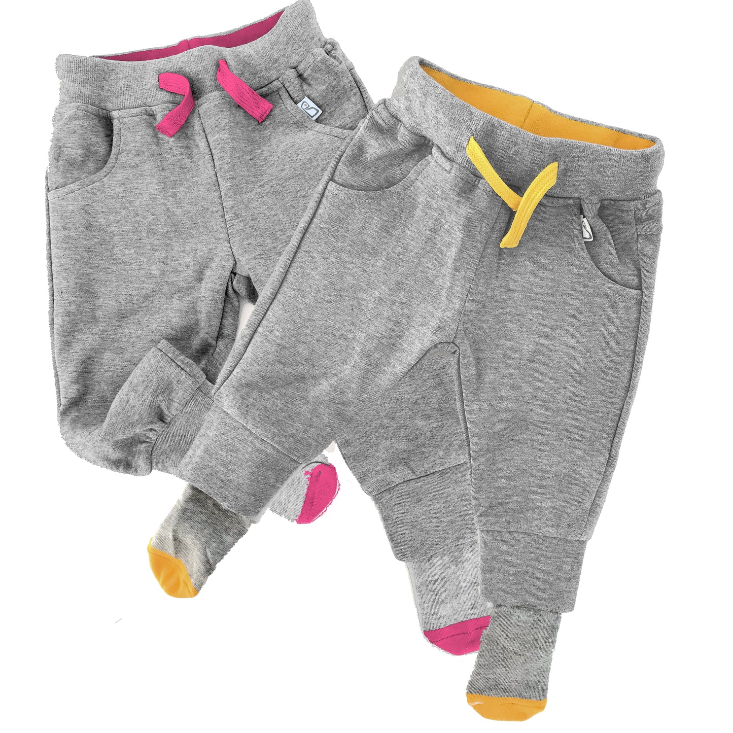 Joggers Bundle - Grey/Pink and Grey/Yellow - SAVE £4!